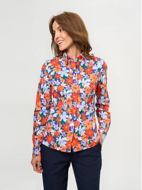 Willsoor Willsoor Koszula 61466 Granatowy Slim Fit