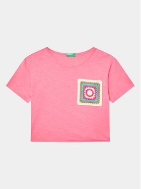 United Colors Of Benetton United Colors Of Benetton Футболка 3LHAC10BV Рожевий Regular Fit