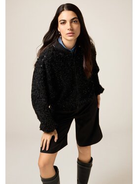 Oltre Oltre Cappotto invernale 8012E000189N033 Nero Over Fit