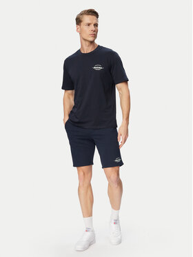 Jack & Jones Jack & Jones Komplet t-shirt i spodenki Brandon 12298184 Granatowy Regular Fit