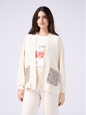 Oltre Oltre Bluza G939E000308N021 Biały Over Fit