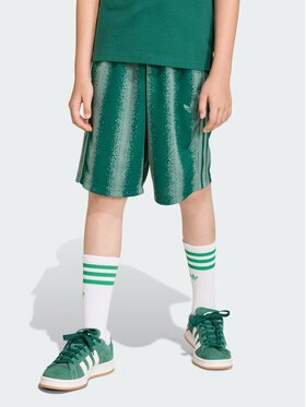 adidas adidas Szorty materiałowe 159274 Zielony Oversize