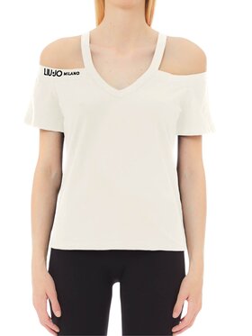 Liu Jo Sport Liu Jo Sport T-Shirt T-shirt sm Biały Regular Fit