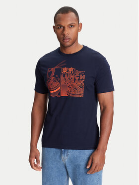 United Colors Of Benetton United Colors Of Benetton T-shirt 3I1XU10A4 Tamnoplava Relaxed Fit