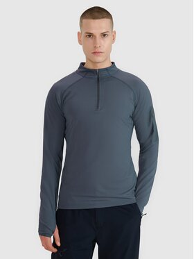 4F 4F Bluza techniczna 4FWSS25TFSWM493-22S Szary ciemny Regular Fit