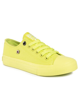 Big Star Shoes Big Star Shoes Plátěnky AA274012A Zelená