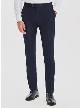 Pako Lorente Pako Lorente Spodnie garniturowe P25WF-6G-006 Granatowy Super Slim Fit