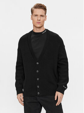 Calvin Klein Jeans Calvin Klein Jeans Кардиган J30J325066 Чорний Regular Fit