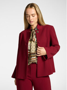 Elena Mirò Elena Mirò Marynarka R011P000142N056 Bordowy Regular Fit
