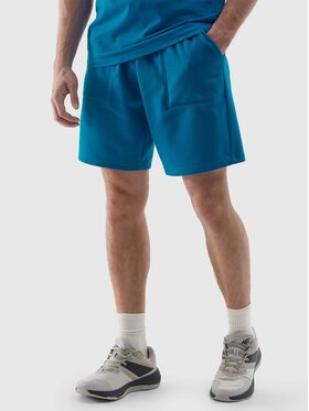 4F 4F Bavlnené šortky 4FWSS24TSHOM330-36S Modrá Regular Fit