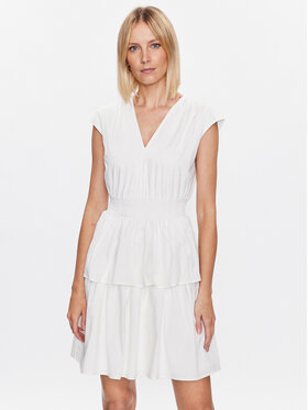 DKNY DKNY Sukienka koktajlowa DD3B0501 Biały Regular Fit