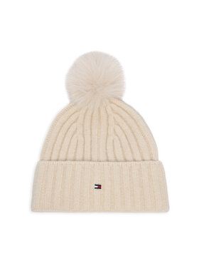 Tommy Hilfiger Tommy Hilfiger Czapka Th Flag AW0AW19330 Kremowy