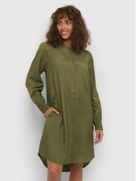 Cream Cream Рокля тип риза CRJannia 10611180 Зелен Regular Fit