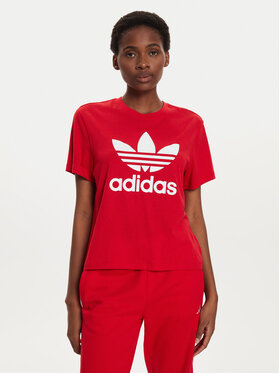 adidas adidas T-särk adicolor Trefoil IM6930 Punane Boxy Fit