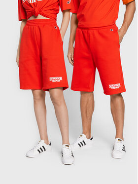 Champion Champion Sportshorts Unisex STRANGER THINGS 217782 Rot Regular Fit