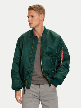 Alpha Industries Alpha Industries Bunda bomber 100101 Zelená Regular Fit