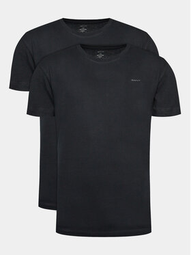 Gant Gant Set 2 tricouri C-Neck 2 Pack 900002008 Negru Regular Fit