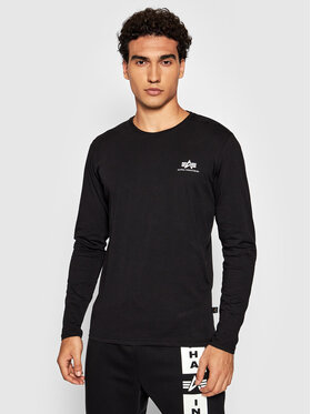 Alpha Industries Alpha Industries Longsleeve Basic Small Logo 198517 Negru Regular Fit