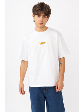 Mercur Mercur T-Shirt 90S Biały Comfortable Fit