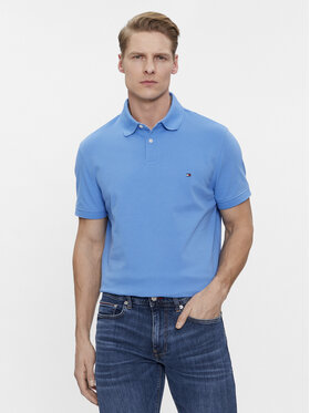 Tommy Hilfiger Tommy Hilfiger Тениска с яка и копчета 1985 MW0MW17770 Син Regular Fit