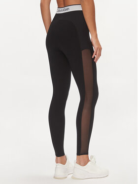 Calvin Klein Performance Leggings 00GWS4L649 Crna Slim Fit