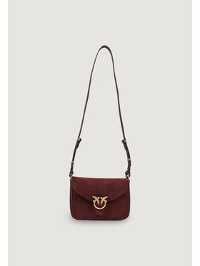 PINKO PINKO Torebka LOVE SATCHEL MINI SUEDE Brązowy