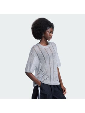 adidas adidas T-Shirt 164527 Srebrny Loose Fit