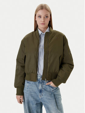 Tommy Jeans Tommy Jeans Bundy bomber Essential DW0DW22046 Zelená Regular Fit