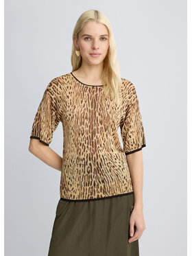 Liu Jo Liu Jo Sweter WA5475MA24OM9550 Brązowy Regular Fit