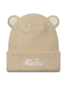 New Era New Era Kapa Teddy Bear Ears Cuff Knit Beanie 60580874 Bež