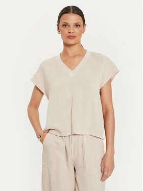 ViCOLO ViCOLO Blúzka TB2083 Béžová Regular Fit