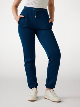 Guess Guess Spodnie materiałowe 177275 Niebieski Slim Fit