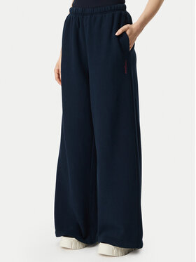 Tommy Jeans Tommy Jeans Teplákové nohavice Script DW0DW23398 Tmavomodrá Wide Leg