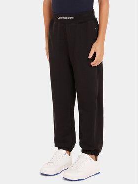 Calvin Klein Jeans Calvin Klein Jeans Pantaloni da tuta Intrasia Logo IB0IB02081 Nero Regular Fit