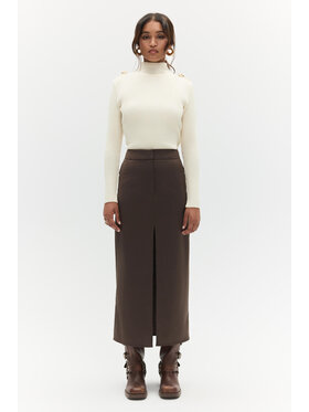 BENU BENU Gonna midi Spódnica midi Marrone Regular Fit
