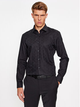 Hugo Hugo Marškiniai Kenno 50500965 Juoda Slim Fit