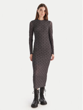 HUGO HUGO Ежедневна рокля Nastan 50542400 Черен Slim Fit