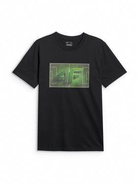 4F 4F T-Shirt WINTER CODE Czarny Regular Fit
