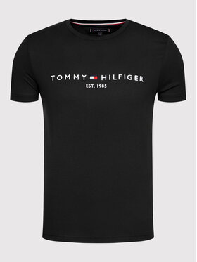 Tommy Hilfiger Tommy Hilfiger T-Shirt Core Logo Tee MW0MW11465 Μαύρο Slim Fit
