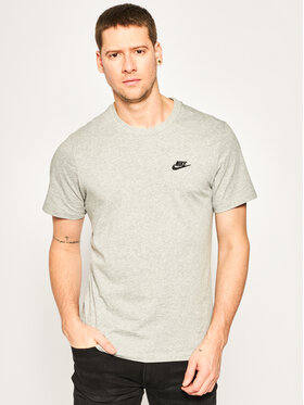 Nike Nike T-Shirt Sportswear Club AR4997 Szary Standard Fit
