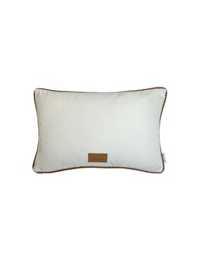 Sweet Living Sweet Living Poduszka Poduszka RIVERHEAD SIMPLE OFF WHITE/CAMEL M Biały