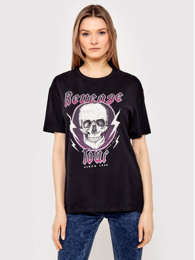 Brave Soul Brave Soul T-Shirt LTS-69REVENGE Czarny Regular Fit