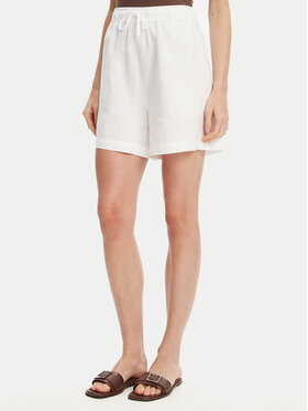 Mustang Mustang Pantaloncini di tessuto Charlottesville 1016584 Bianco Relaxed Fit
