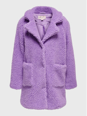 Kids ONLY Kids ONLY Cappotto in shearling Newaurelia 15245733 Viola Regular Fit