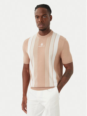 Beverly Hills Polo Club Beverly Hills Polo Club Póló M7611-HR Sötét bézs Regular Fit