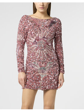 PHILIPP PLEIN PHILIPP PLEIN Sukienka wieczorowa 29168 Różowy Fitted Fit