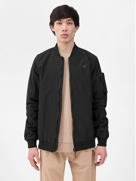 4F 4F Bomber stila jaka 4FWSS24TJACM151 Melns Regular Fit