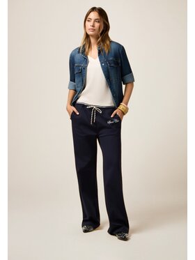 Oltre Oltre Pantaloni di tessuto P800J002484N034 Blu Regular Fit