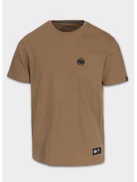 PITBULL PITBULL T-Shirt Koszulka Small Logo Koszulka męska SMALL LOGO XS Brązowy Regular Fit