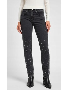 Lee Lee Jeansy Rider Jeans Czarny Slim Fit